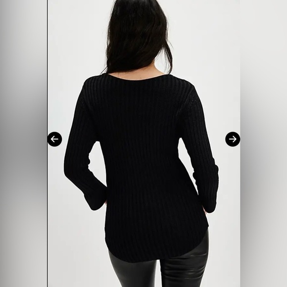 NWT FREE PEOPLE Constance Pullover In Black MSRP $128 Size S - Picture 2 of 8